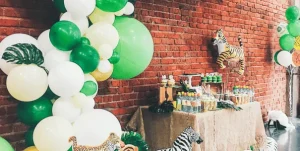 organizar una fiesta temática de safari en la jungla para niños